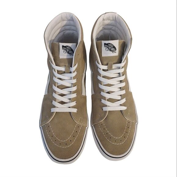 Vans Sk8 Hi Taos Taupe Canvas Suede Mix Skate Sneakers Men's Size 10.5 - Picture 14 of 15